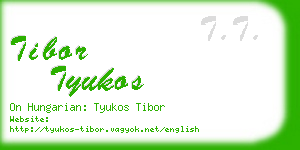 tibor tyukos business card